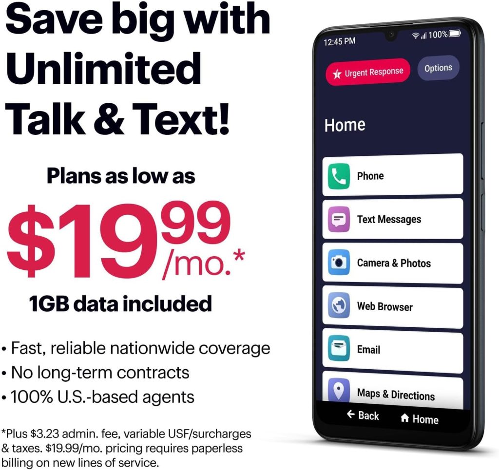 LIVELY Jitterbug Smart4 Plan