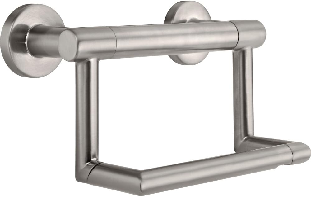 Delta Contemporary Assist Bar with Tissue Holder