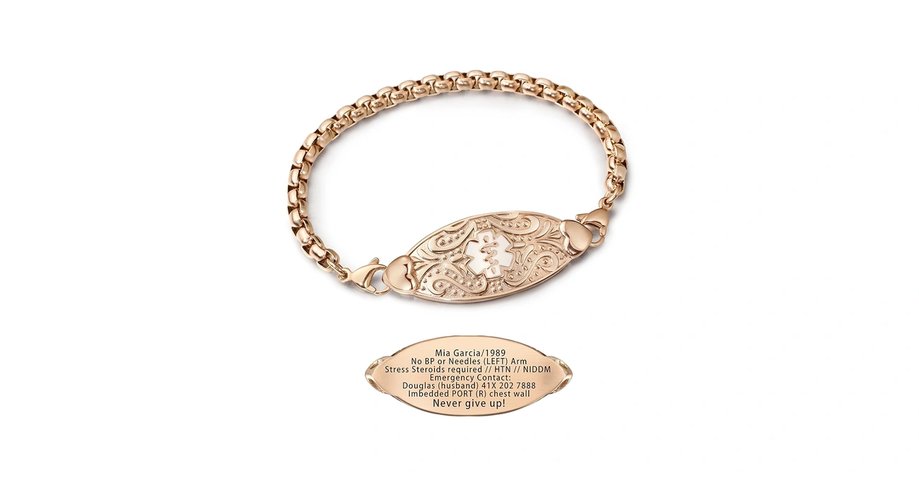 medical alert bracelet for women